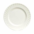 Tuxton China Meridian American 9.5 in. Embossed Plate - White - 2 Dozen MEA-094